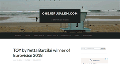 Desktop Screenshot of onejerusalem.com